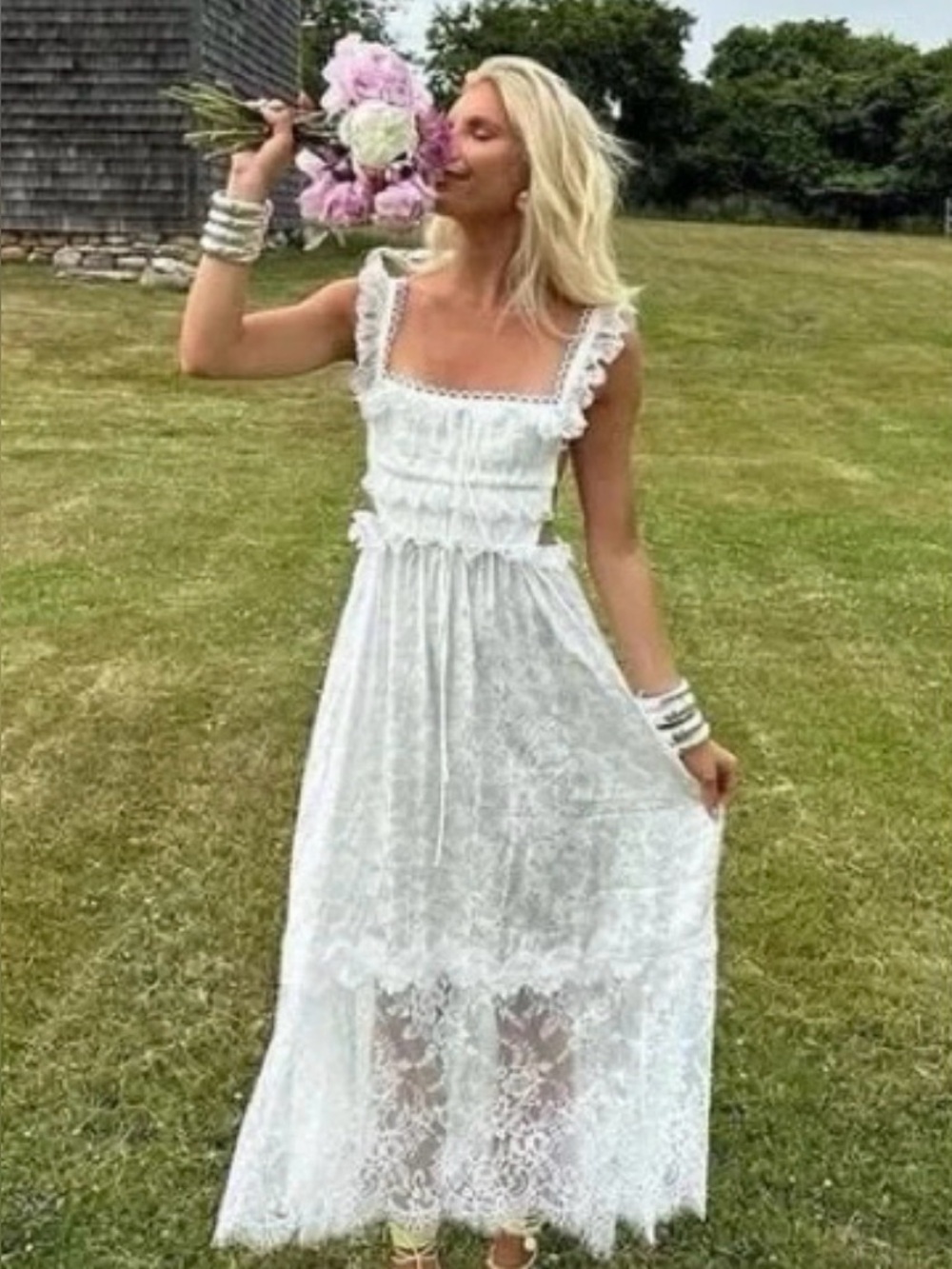For Love & Lemons Deane midi Dress - Picture 1 of 6